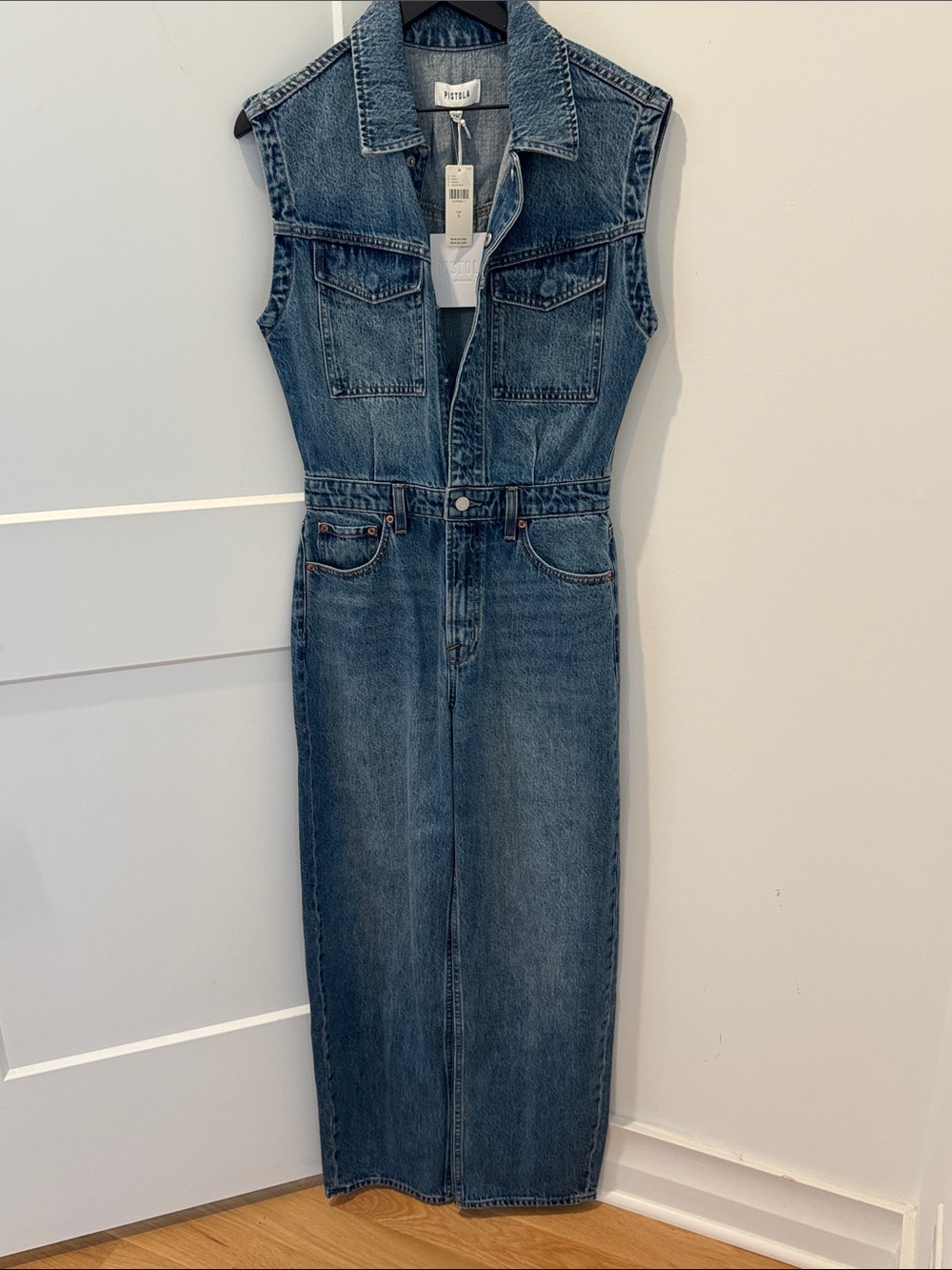Anthropologie Pistola Ace Sleeveless Barrel-Leg Jumpsuit Fairview Small $248